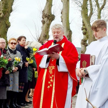 Poświęcenie palm. Uroczysta procesja do kościoła