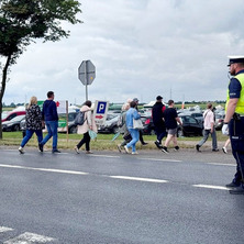Policjanci na targach w Minikowie. Atrakcje dla uczestników